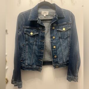 FRAME x Goop Denim Jacket with Gold Buttons Size XS